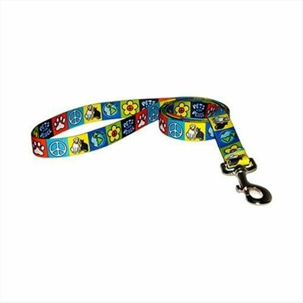 3/4 in. x 60 in. Pets for Peace Lead, Yellow Dog Design, Mfr#: PFP105LD